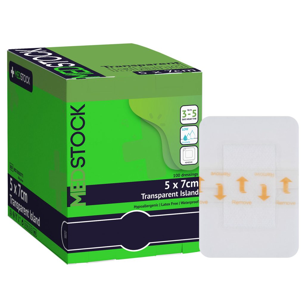Medstock Transparent Island Dressing 5x7cm (Each)